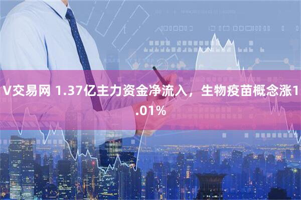 V交易网 1.37亿主力资金净流入，生物疫苗概念涨1.01%
