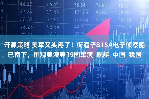 开源策略 美军又头疼了！街溜子815A电子侦察船已南下，围观美澳等19国军演_舰艇_中国_我国